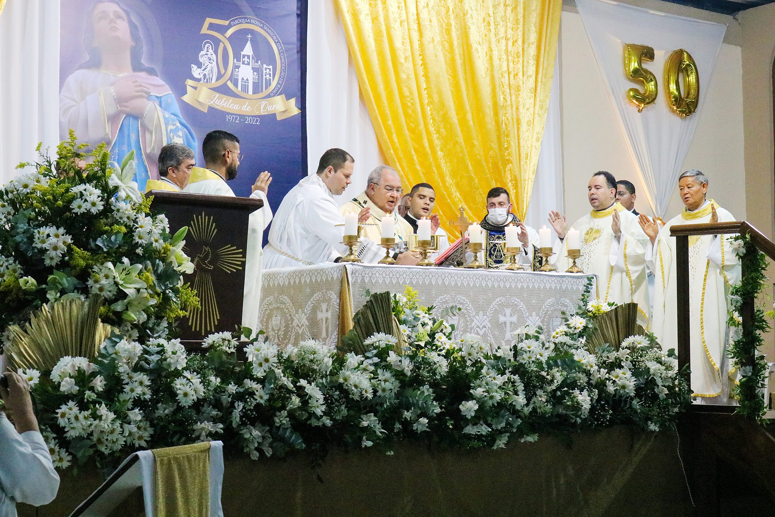 Dom Orani abre o Ano Jubilar na celebração dos 50 anos de criação da Paróquia Nossa Senhora da Conceição, em Ramos