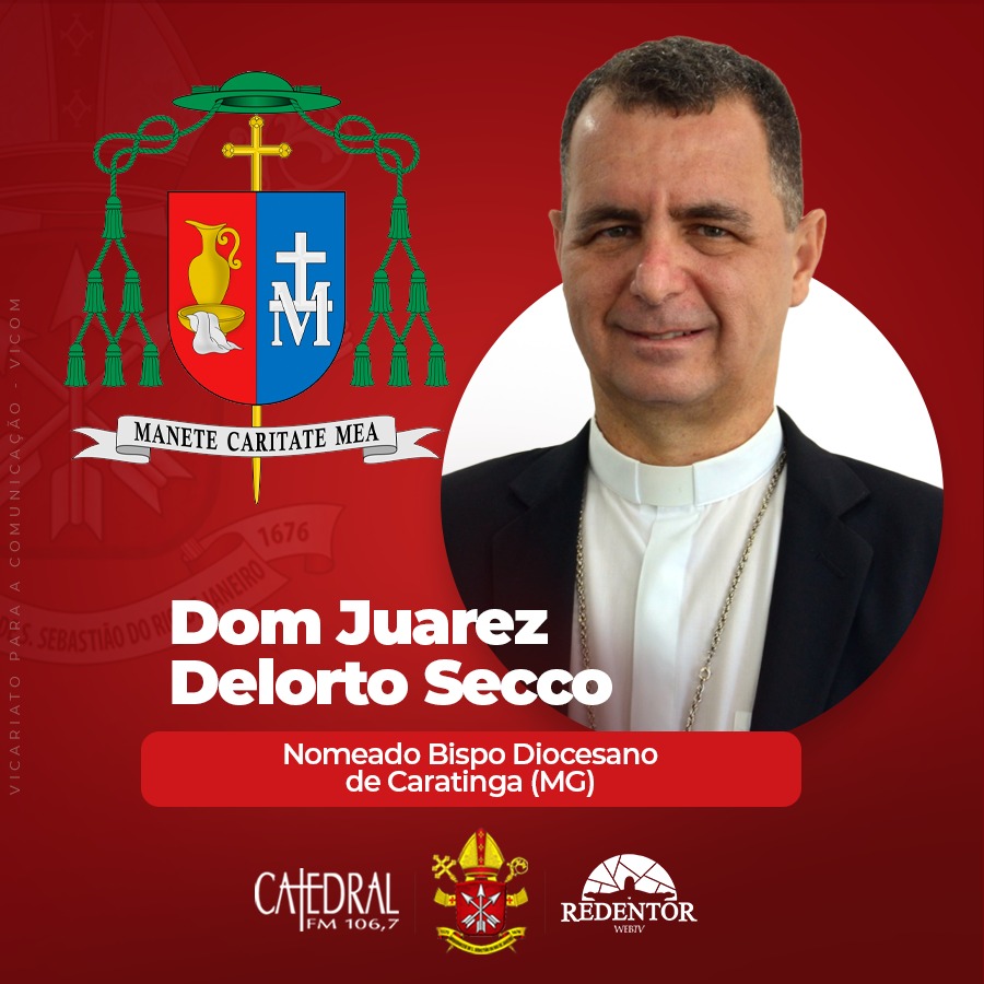 Dom Juarez Delorto Secco é o novo bispo da Diocese de Caratinga