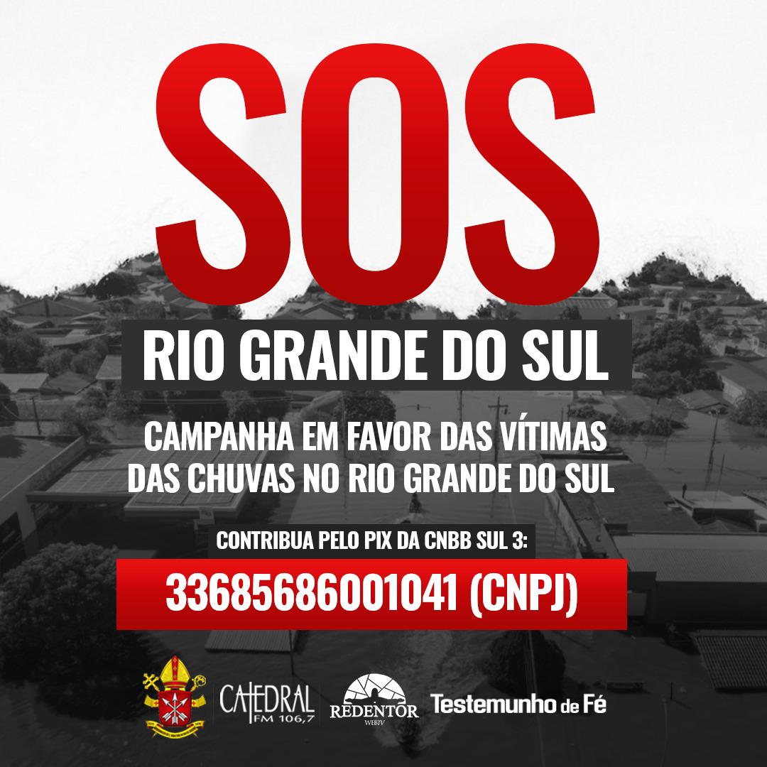 Campanha em favor das vítimas das chuvas no Rio Grande do Sul