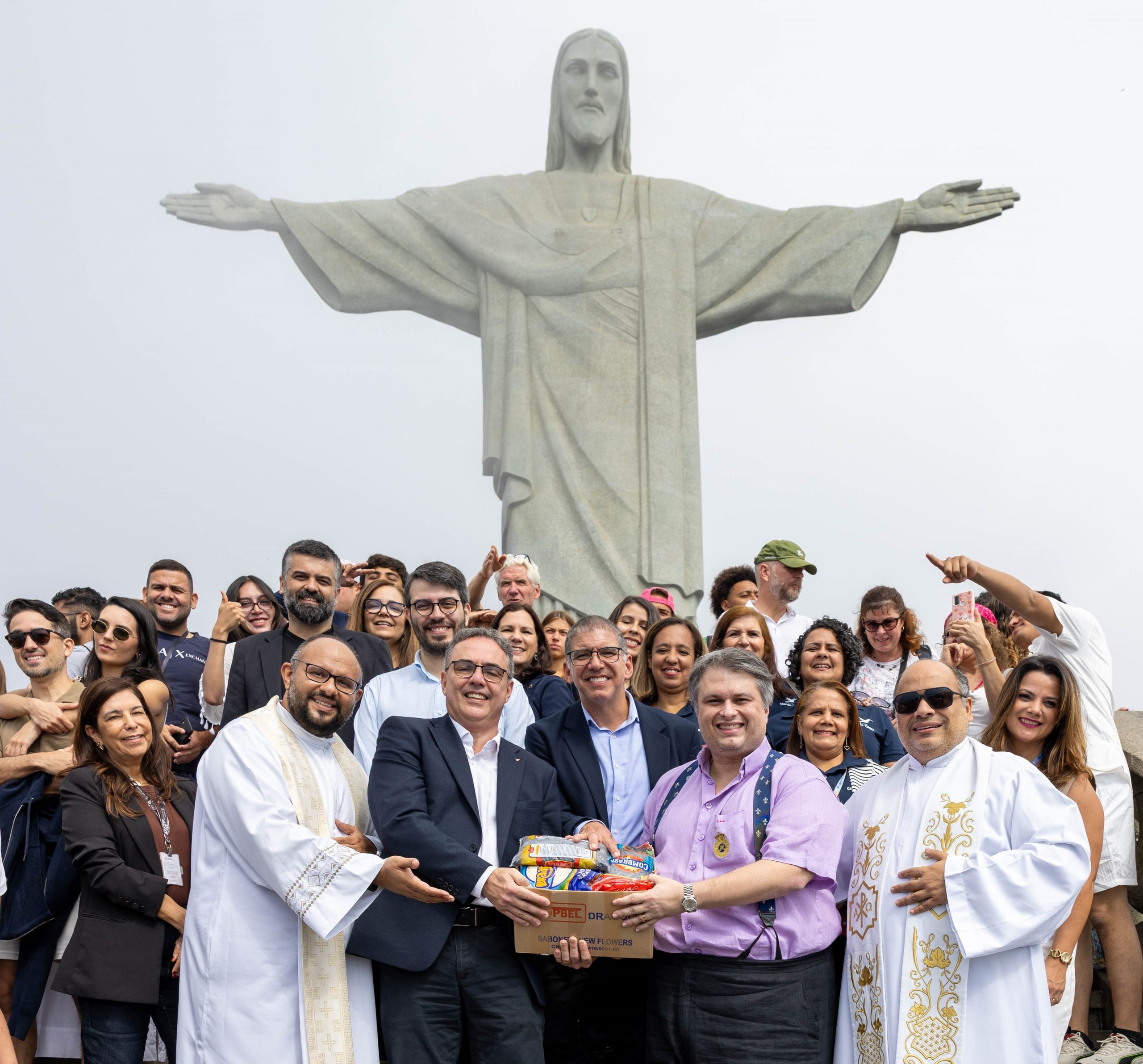 Consórcio Cristo Sustentável recebe doação de 1 tonelada de alimentos para famílias em situação de vulnerabilidade social