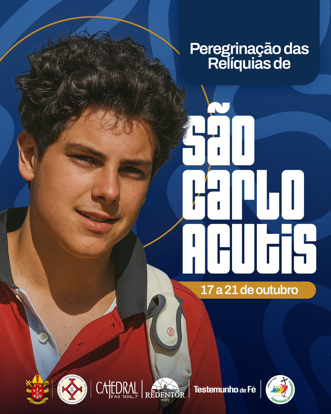 Programação da Peregrinação das Relíquias de São Carlo Acutis